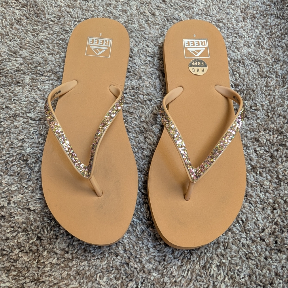 Reef Tan Sparkle Sandals